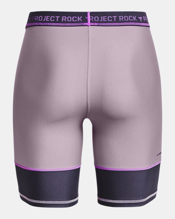 Women's Project Rock Bike Shorts, Purple, pdpMainDesktop image number 6